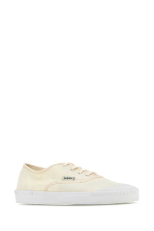 SAINT LAURENT Ivory Canvas Wes Sneaker - Men's Footwear