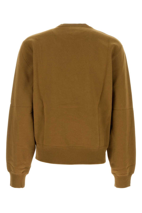 SAINT LAURENT Essential Brown Cotton Sweatshirt for Men