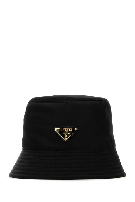 PRADA Recycled Black Bucket Hat for Women