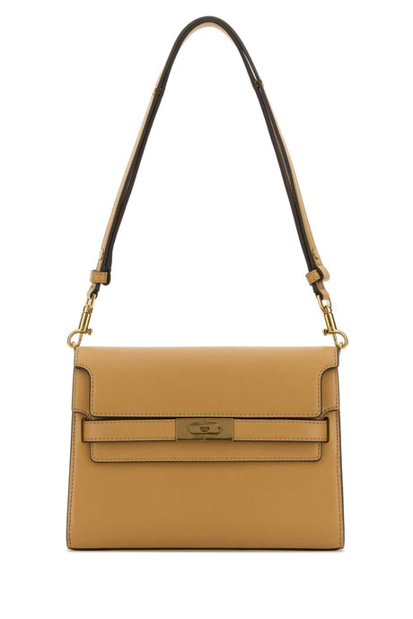 TORY BURCH Mini Camel Leather Shoulder Handbag - Elegant Design