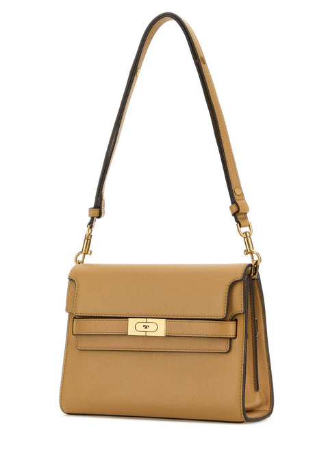 TORY BURCH Mini Camel Leather Shoulder Handbag - Elegant Design