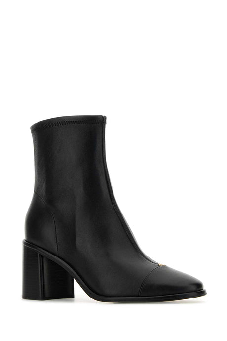 TORY BURCH Elegant Black Leather Ankle Boots - 7 cm Heels for Women