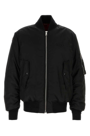 GUCCI Classic Black Nylon Bomber Jacket for Men