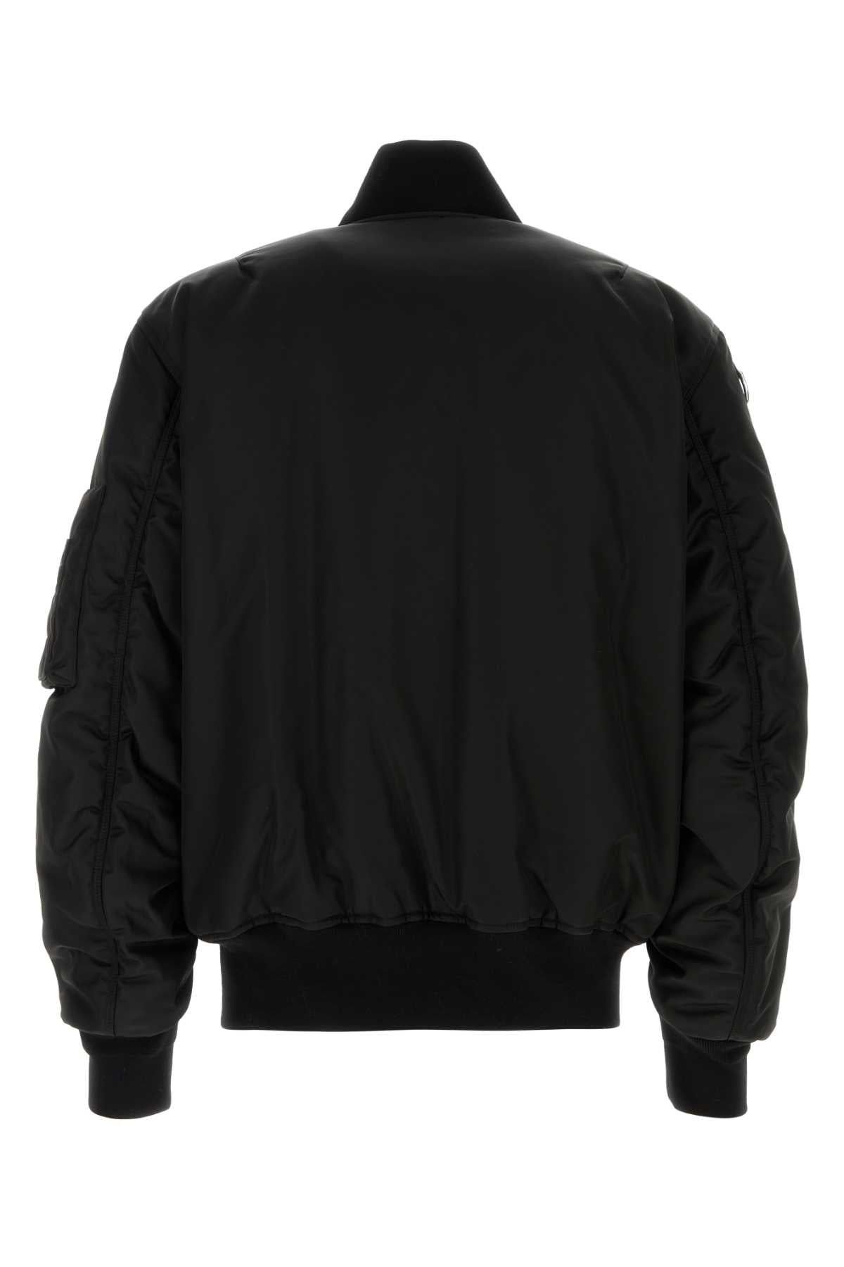 GUCCI Classic Black Nylon Bomber Jacket for Men