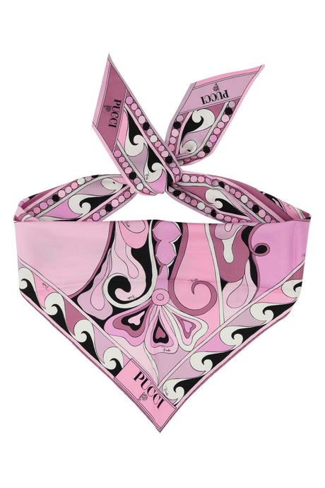 EMILIO PUCCI Silk Printed Foulard 127 cm x 63.5 cm