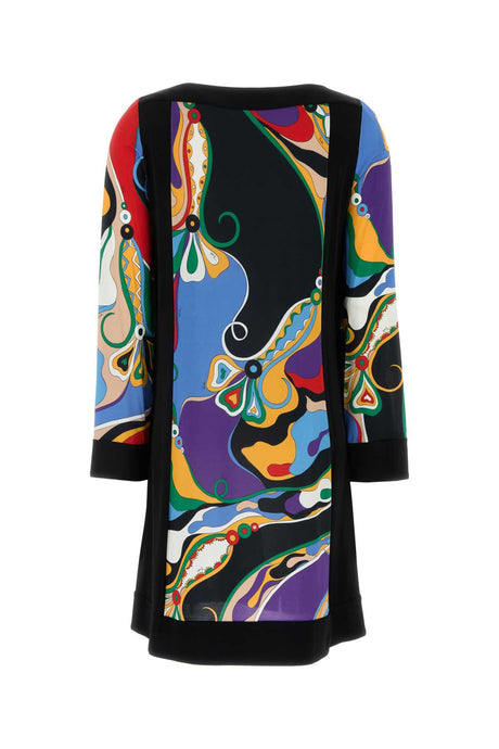 EMILIO PUCCI Vibrant Printed Stretch Visco Mini Dress