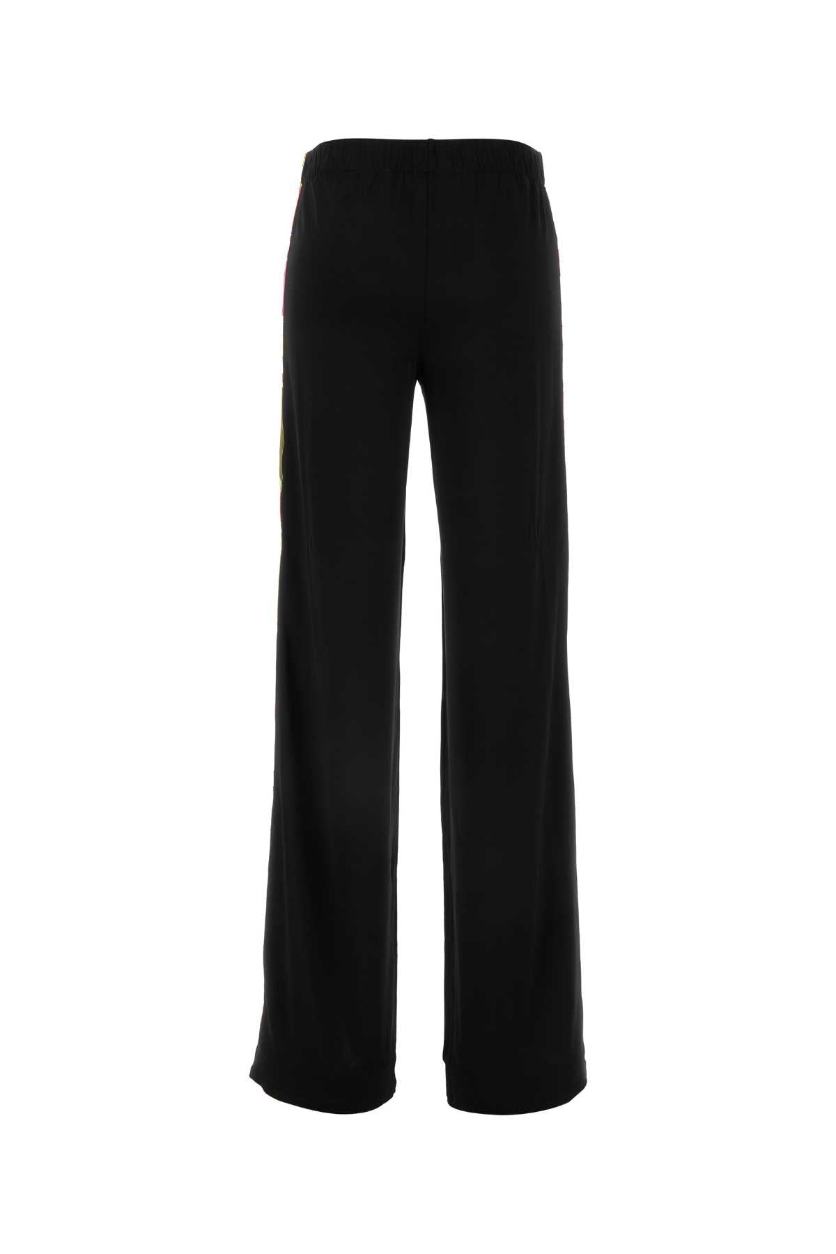 EMILIO PUCCI Black Stretch Viscose Trousers for Women