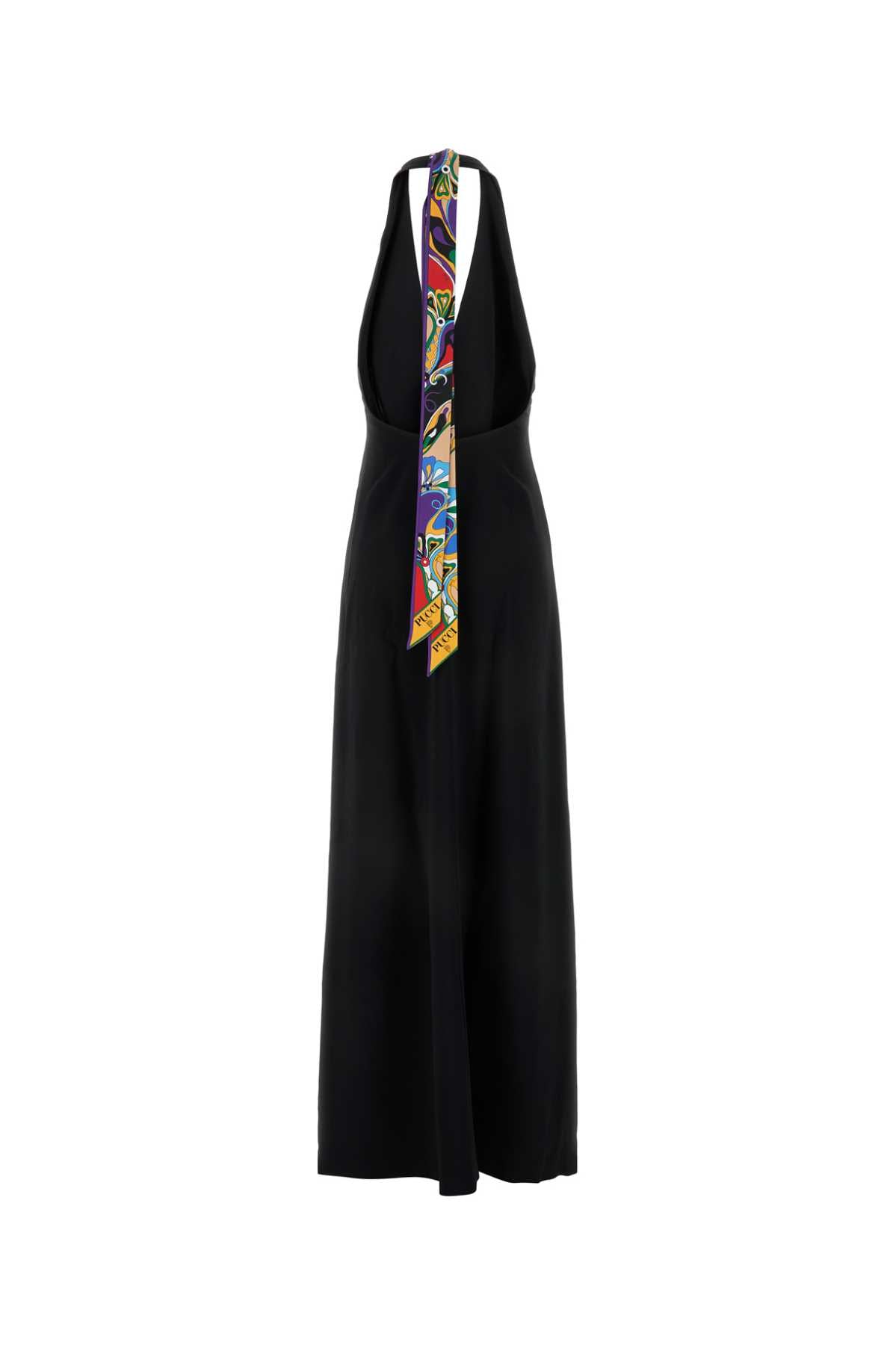 EMILIO PUCCI Chic Black Stretch Viscose Blend Mini Dress for Women