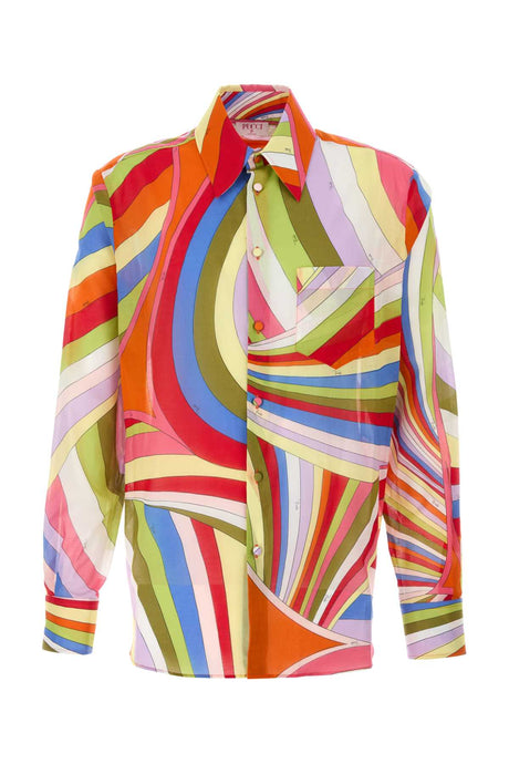 EMILIO PUCCI Printed Cotton Shirt for Men - Stylish 24W Edition