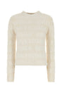 BALENCIAGA Ivory Wool Blend Sweater - Women's Knitwear