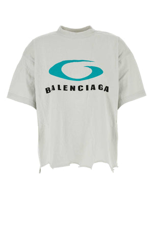 BALENCIAGA Chalk Cotton T-Shirt for Women - 24W