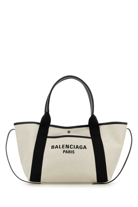 BALENCIAGA Medium Canvas Biarritz Shopping Handbag