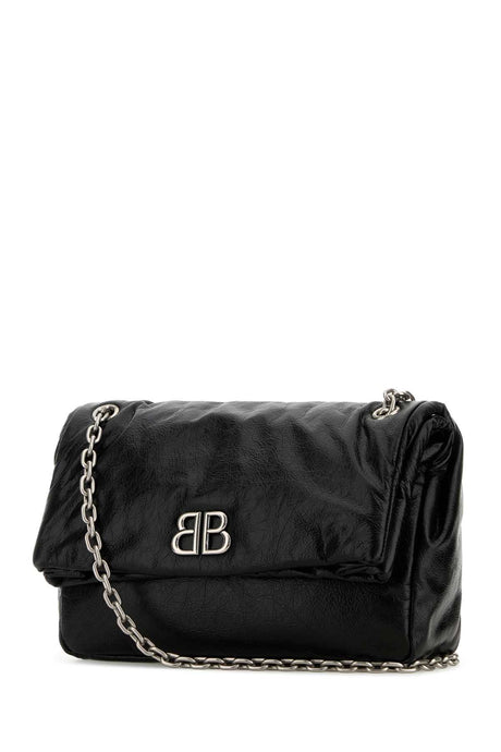 BALENCIAGA Medium Luxe Leather Shoulder Handbag