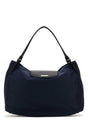 BALENCIAGA Large Blue Nylon Shopping Handbag - Perfect for Everyday Use