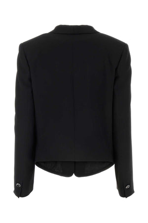 ALBERTA FERRETTI Chic Black Acetate Blend Blazer