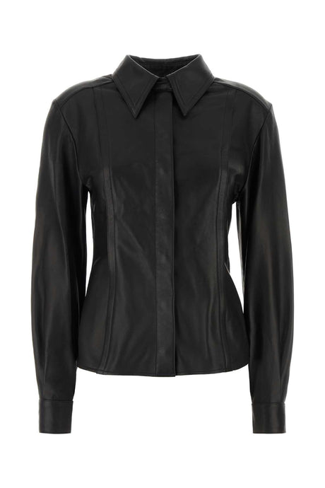 ALBERTA FERRETTI Chic Leather Shirt for Women