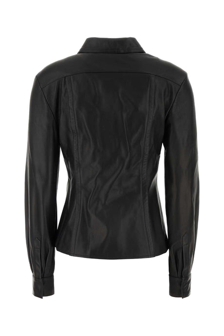 ALBERTA FERRETTI Chic Leather Shirt for Women