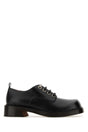 ALEXANDER MCQUEEN Classic Black Leather Lace-Up Shoes for Men