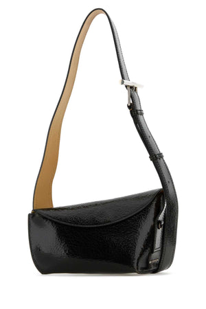 ALEXANDER MCQUEEN Mini Black Leather Sling Crossbody Handbag