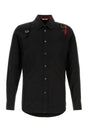 ALEXANDER MCQUEEN Essential Black Poplin Shirt for Men