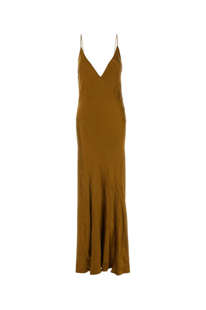 SAINT LAURENT Satin Long Dress for Women