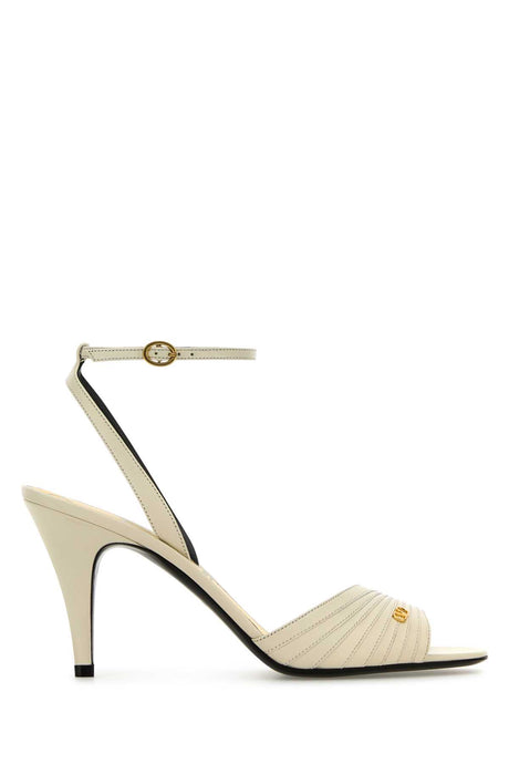 VALENTINO GARAVANI Elegant Mini Leather Ladycrush Sandals with 8.5 cm Heel