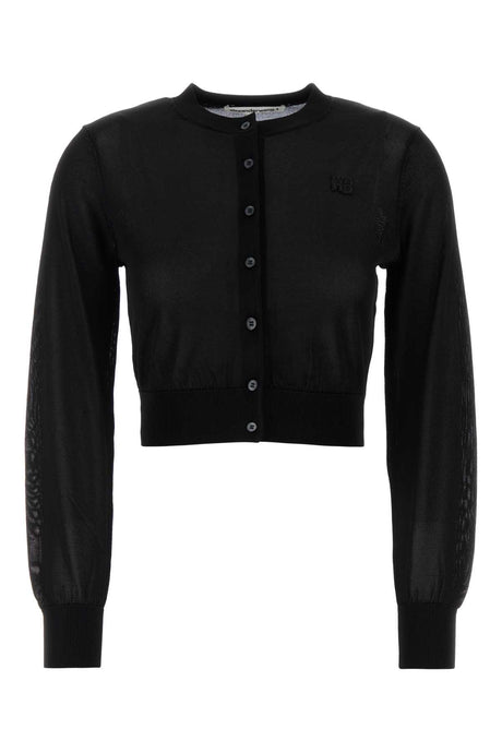 T BY ALEXANDER WANG Chic Black Viscose Cardigan for Women