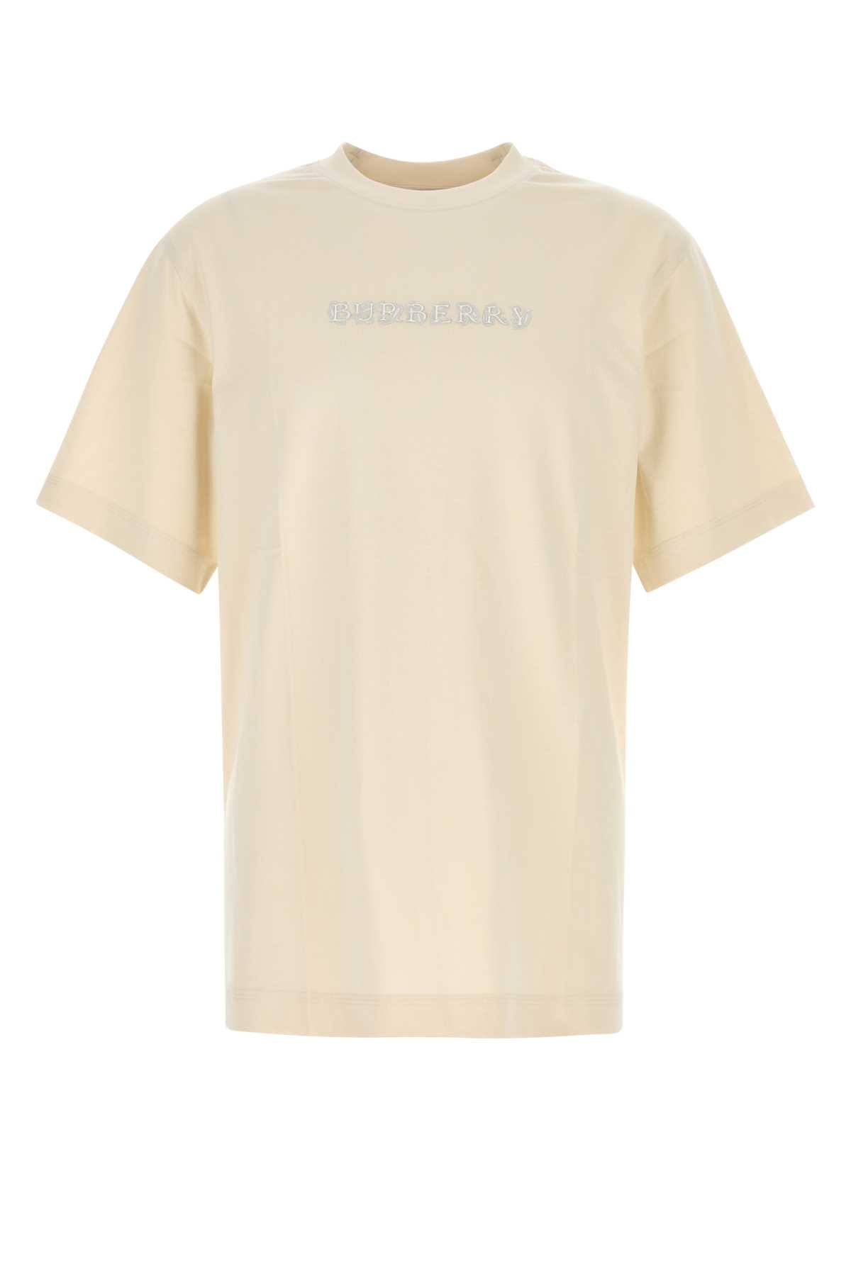 BURBERRY Classic Sand Cotton T-Shirt for Men