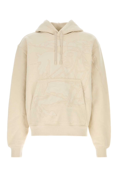 BURBERRY Cotton Blend Sand Sweatshirt for Men