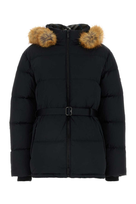 BURBERRY Women's Mini Black Nylon Down Jacket