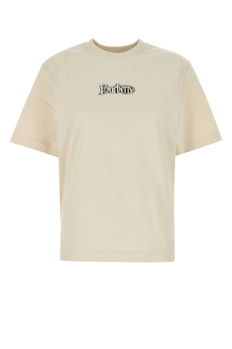 BURBERRY Classic Sand Cotton T-Shirt for Women