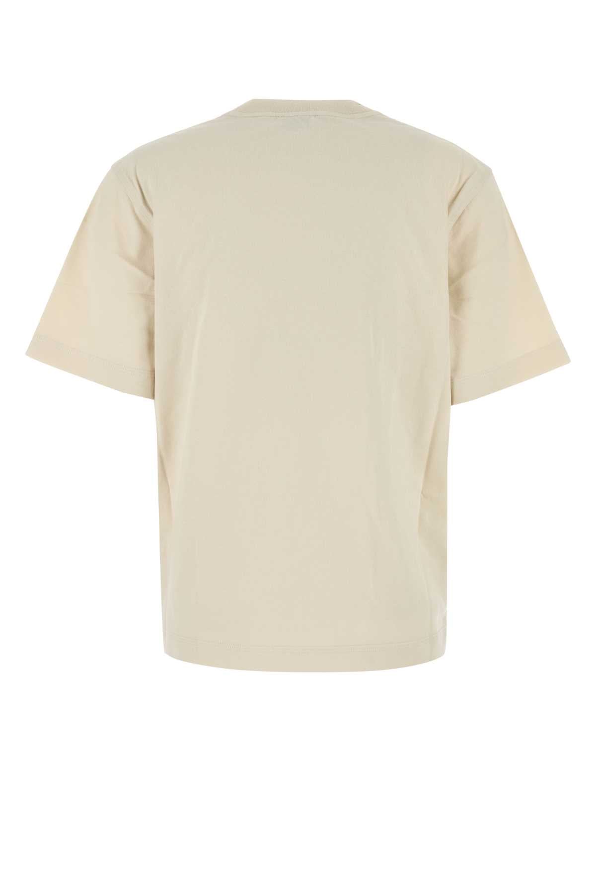 BURBERRY Classic Sand Cotton T-Shirt for Women