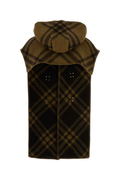 BURBERRY Embroidered Wool Cape for All Seasons