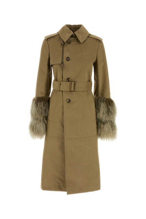 BURBERRY Cotton Blend Trench Jacket for Women