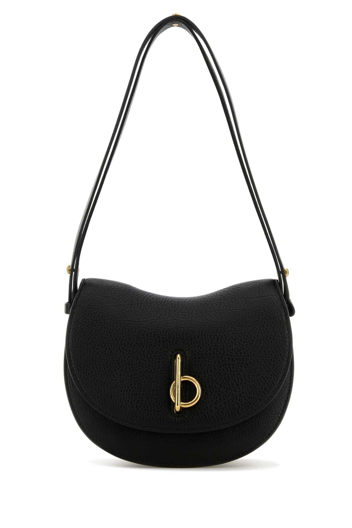 BURBERRY Mini Black Leather Rocking Horse Shoulder Handbag