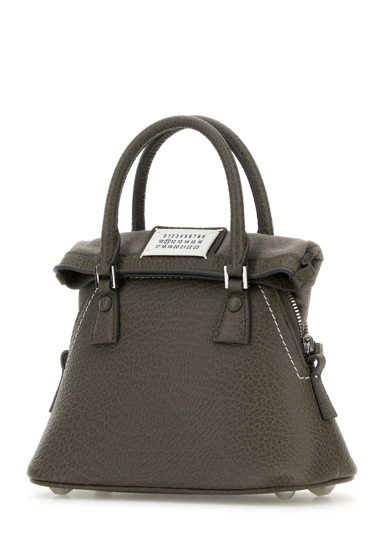 MAISON MARGIELA Mini Grey Leather Micro Handbag