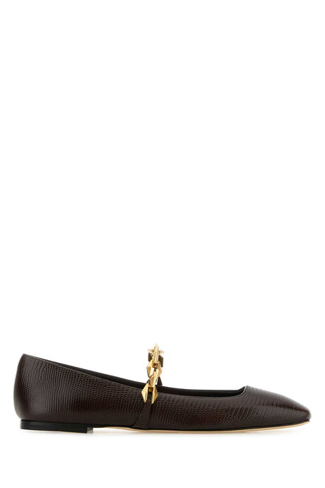 JIMMY CHOO Elegant Leather Tilda Ballerinas - Women's chic flats