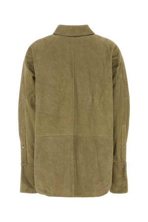 LOEWE Chic Green Suede Shirt for Women