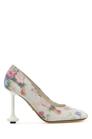 LOEWE Suede Printed Toy Pumps - 9 cm Heel Height