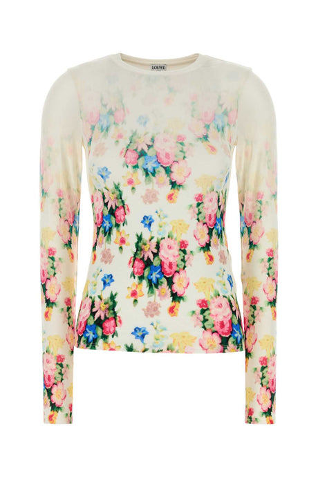 LOEWE Floral Stretch Modal Top for Women