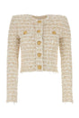 BALMAIN Two-Tone Mini Tweed Blazer