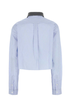 MIU MIU Elegant Women’s Shirred Mini Blouse