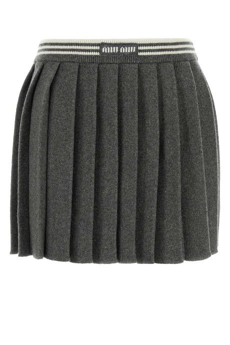 MIU MIU Sustainable Mini Skirt