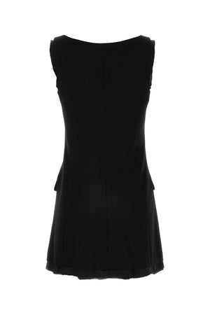 MIU MIU Chic Stretch Wool Mini Dress