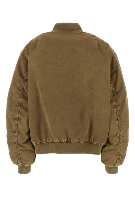 MIU MIU Khaki Gabardine Bomber Jacket