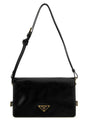 PRADA Mini Black Leather Shoulder Handbag