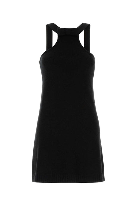 PRADA Chic Black Wool Mini Dress