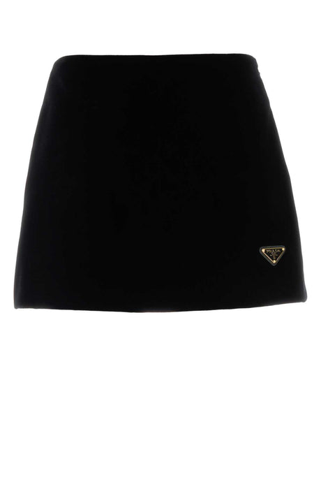 PRADA Luxurious Velvet Mini Skirt