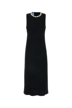 PRADA Elegant Black Sable Mini Dress