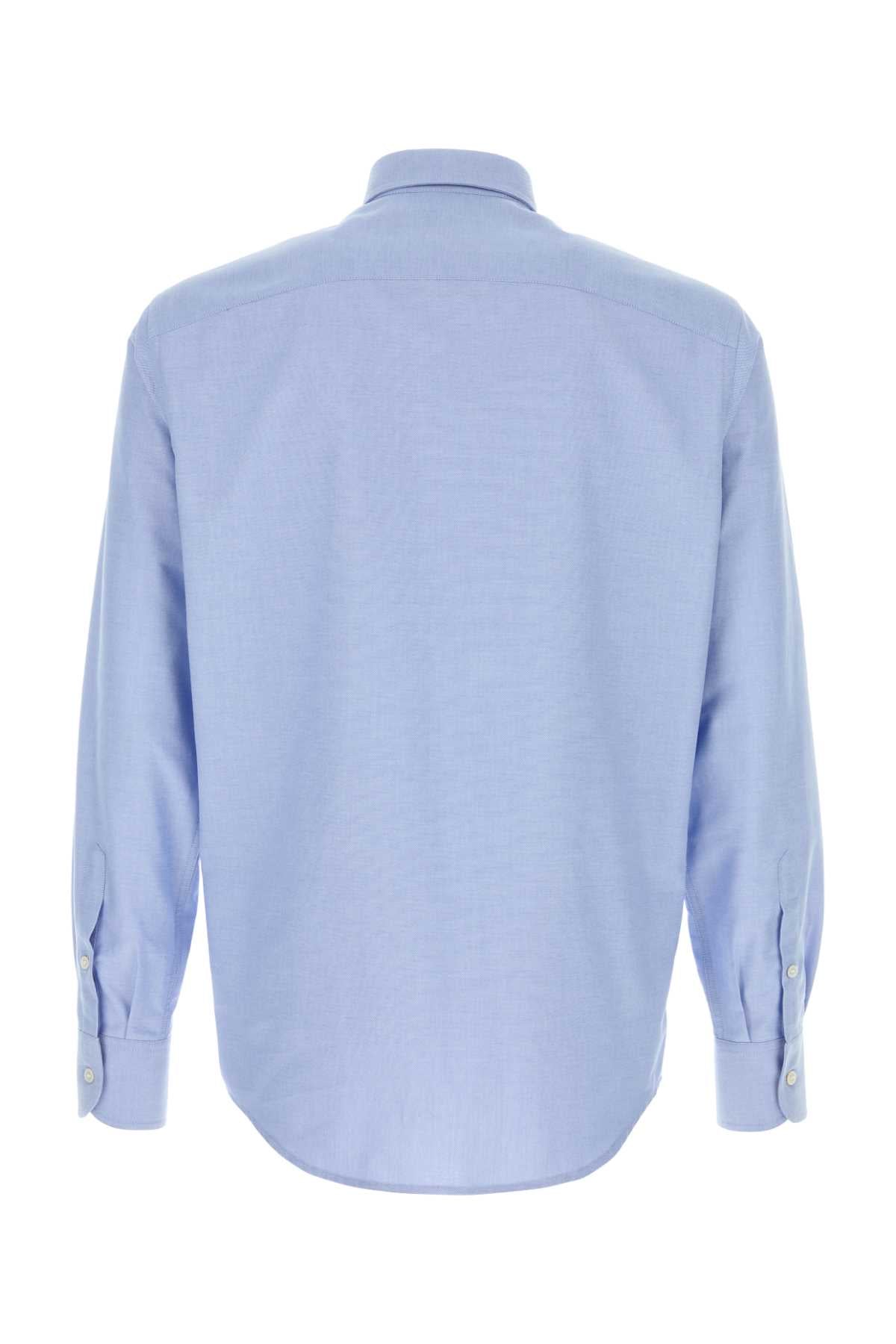 VALENTINO GARAVANI Light Blue Oxford Shirt for Men